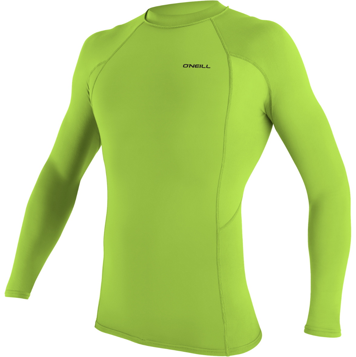 2026 O'Neill Mens Basic Skins Long Sleeve Rash Vest 5714 - Lime
